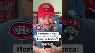 Where’s a better place to play? Montreal or Florida?!