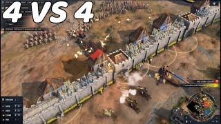 Age Of Empires 4 Multiplayer 4vs4 Gameplay [1440p 60FPS]