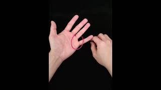 Easy Rubber Band Magic Trick #shorts #viral #magictricks