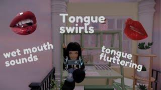 Roblox ASMR  tongue swirling and flutters(INTENSE)