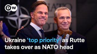 New NATO chief Rutte: Putin must realize alliance won't 'give in' over Ukraine | DW News