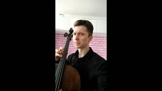 Allemande from Bach 1 cello suite pizz