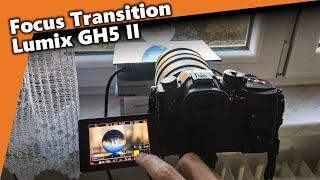 How does Focus Transition function work at Panasonic Lumix GH5 II?