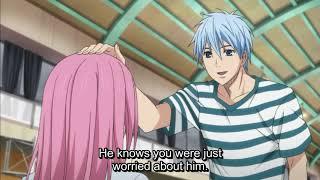 Kuroko comforts Momoi~san :3