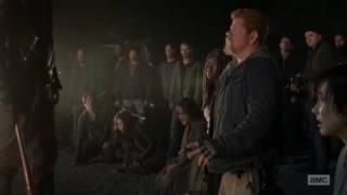 Walking Dead Negan Kills Glen and Abraham Scene - Glen And Abraham Deaths Scene