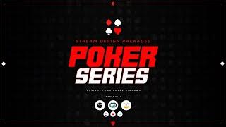 Full Twitch Stream Design Pack - Animated "Poker Series" Stream Overlay Package