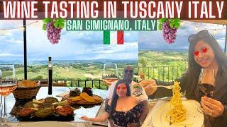 Wine Tasting in Tuscany San Gimignano Italy at Pietraserena Arrigoni Winery  