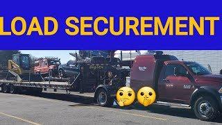 How to secure freight on a flatbed trailer. #hotshot #trucking #flatbed