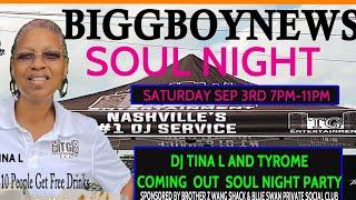 SOUL NIGHT locationBrother Z's Wang Shack 3825 Dickerson Pike Nashville TN