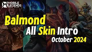 Balmond (2024) - All Skin Intro Animation - Mobile Legends Hero Skin Showcase