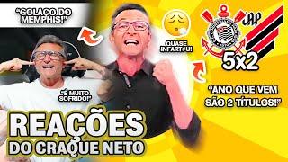 ATÉ O FIM!! OLHA COMO O CRAQUE NETO REAGIU A CORINTHIANS 5X2 ATHLETICO-PR PELO BRASILEIRÃO