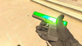 this Green Skin looks good in CS2- Inspecting GLOCK 18 Gamma Doppler Emerald in CS2 Ingame