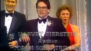 Harvey Fierstein wins 1983 Tony Award for Best Play