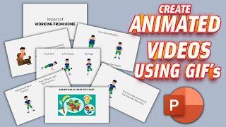 12.Create Animated Videos PowerPoint using GIFs | VideoPlasty