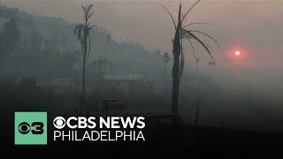 Latest on Southern California wildfires as Philadelphia-area volunteers head west to help