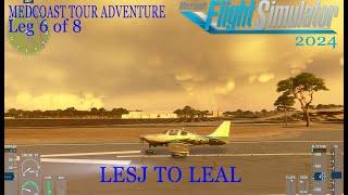 (LIVE) MSFS 2024 MedCoast Tour Adventure | Leg 6 of 8 | Aeroclub Mar Menor to Alicante | Cessna C400