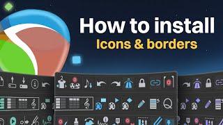 How to install REAPER toolbar icons and borders