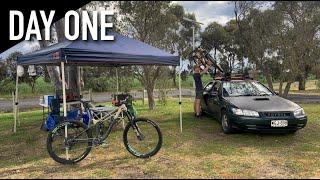 Day 1 of our Mountain Biking Road Trip | MASSIVE THUNDERSTORMS!