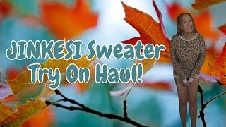 It's Fall Y'all! Sweater Weather Is Here! JINKESI Autumn Tops Try On Haul!