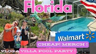 FLORIDA VLOG | Animal kingdon | shopping at walmart | villa pool party 