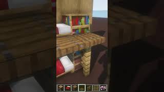 как сделать двух этажную кровать в майнкрафт без модов minecraft shorts #minecraft #майнкрафт