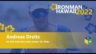 Andreas Dreitz im Ziel-Interview nach dem Ironman Hawaii