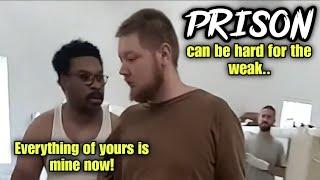 INMATE gets 'PUNKED DOWN' in PRISON