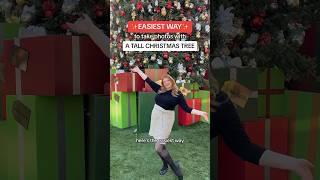 EASIEST Hack  For Taking Photos With A TALL Christmas Tree  #howtopose #posesidea #posingtips
