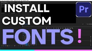 How To Install Fonts Into Adobe Premiere Pro CC 2024