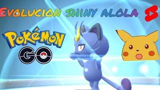 Meowth shiny Alola  en Persian Shiny Alola Pokémon GO #short