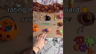 DIY FIDGET BOARD ASMR RATING!  super satisfying sensory ASMR craft *halloween edition*