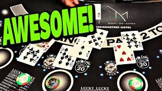 WINNING BLACKJACK in Las Vegas - M Casino Blackjack with side bets