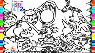 Inside Out 2 Coloring Pages / Envy Anxiety Joy Anger Disgust Sadness Fear Ennui Embarrassment / NCS