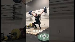 Week 7 3x3 Snatch from PWR POS @63kg