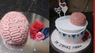 Brain  cake tutorialbrain cake recipebrain cake design amazing cake decorating Cake#youtubechannel