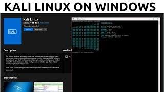 Kali Linux On Windows 10 Official - WSL - Installation & Configuration