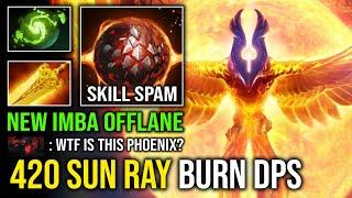 NEW IMBA OFFLANE HERO 420 Radiance Sun Ray Burning 2x Double Supernova Skill Spam Phoenix Dota 2