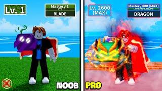 LEVEL 1 TO MAX LEVEL AS BACON USING ALL NEW FRUIT POWER | FULL GEAR HUMAN V4 WITH 0 ROBUX !!!