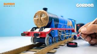 Make a Working Steam Train Model from Cardboard | Gordon - Thomas and Friends | Part 2: Body