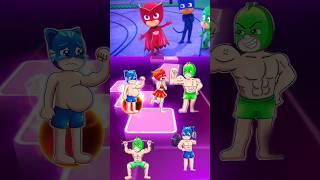 PJ Masks XOwlette Vs Gekko vs Catboy Coffin Dance #tileshop #pjmasks #gekko#owlette#catboy#shorts