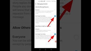 How to Turn off Message request on Instagram 2024 #instagram #message #messagerequest #shortvideo