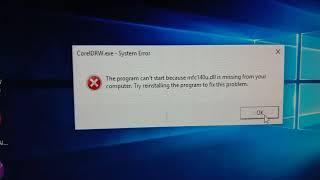 CorelDraw X8 1807 code error || Installation error || How to install