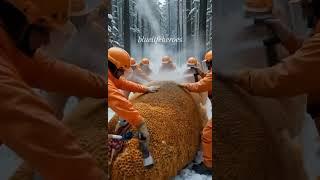 A Wild turkey completely encased in a thick honeycomb structure made millions honeybee hive cells.