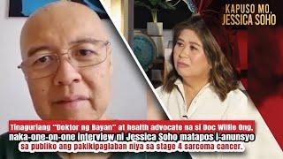 Doc Willie Ong, ibinahagi kay Jessica Soho ang pakikipaglaban sa cancer | Kapuso Mo, Jessica Soho