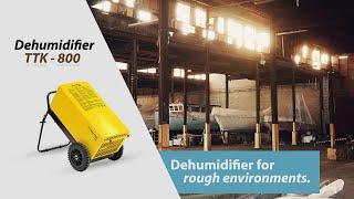 High-performance Industrial Dehumidifier for Rough applications in factory, warehouse-Model TTK800