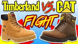 Best Budget Work Boot - Timberland Pro VS CAT - (CUT IN HALF)