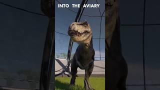 How to get dinosaurs into the aviary without mods | Jurassic World Evolution 2 #shorts