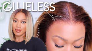 ZERO-STRESS GLUELESS BLONDE BOB WIG | #1 SUMMER PROTECTIVE STYLE | HAIRVIVI WIGS