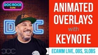Creating Animated Overlays for Livestreams with Keynote (Ecamm Live, OBS, Streamlabs OBS)