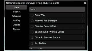 Natural Disaster Survival Script GUI (Pastebin 2023)